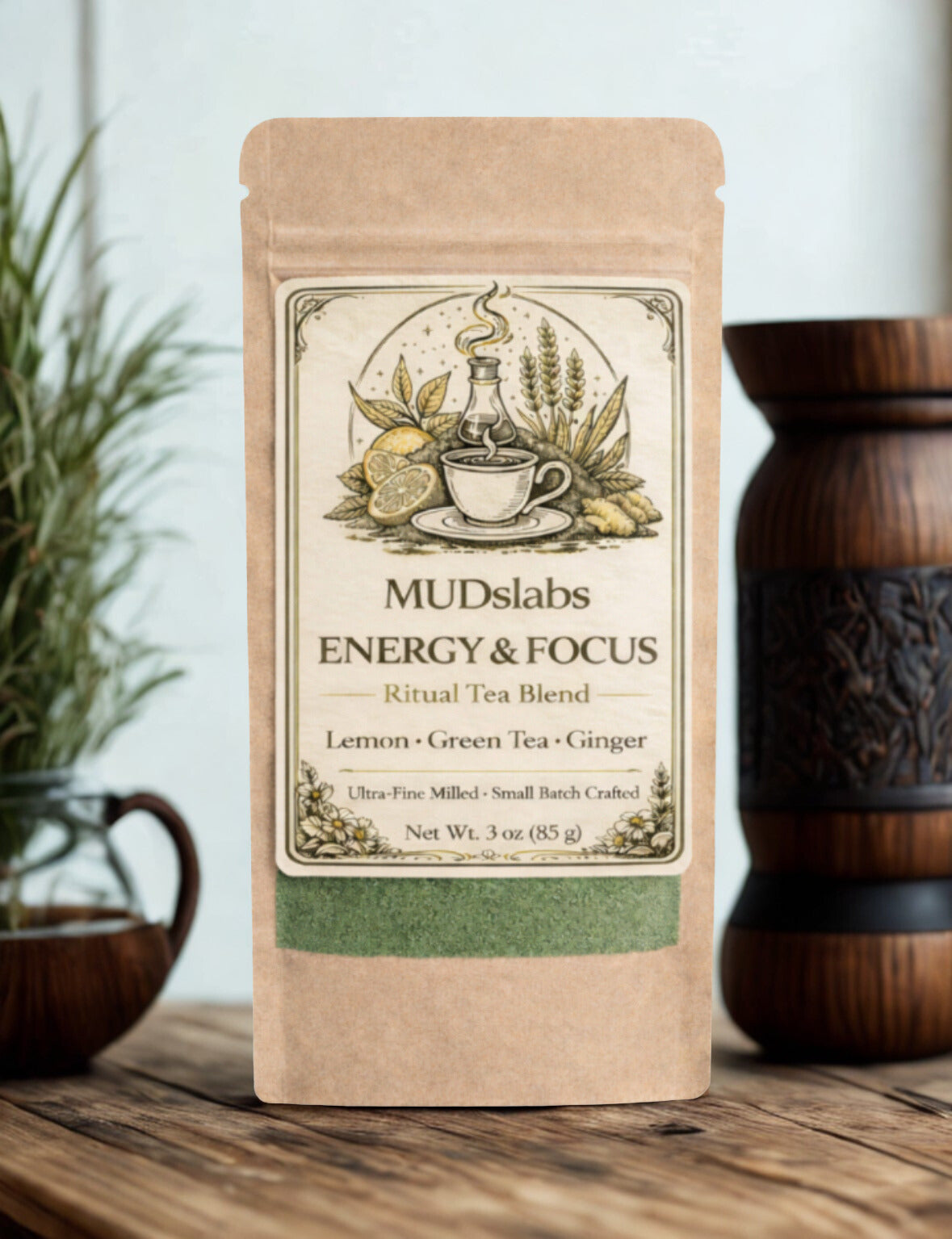 MUDSlabs Energy & Focus Ritual Tea Blend.