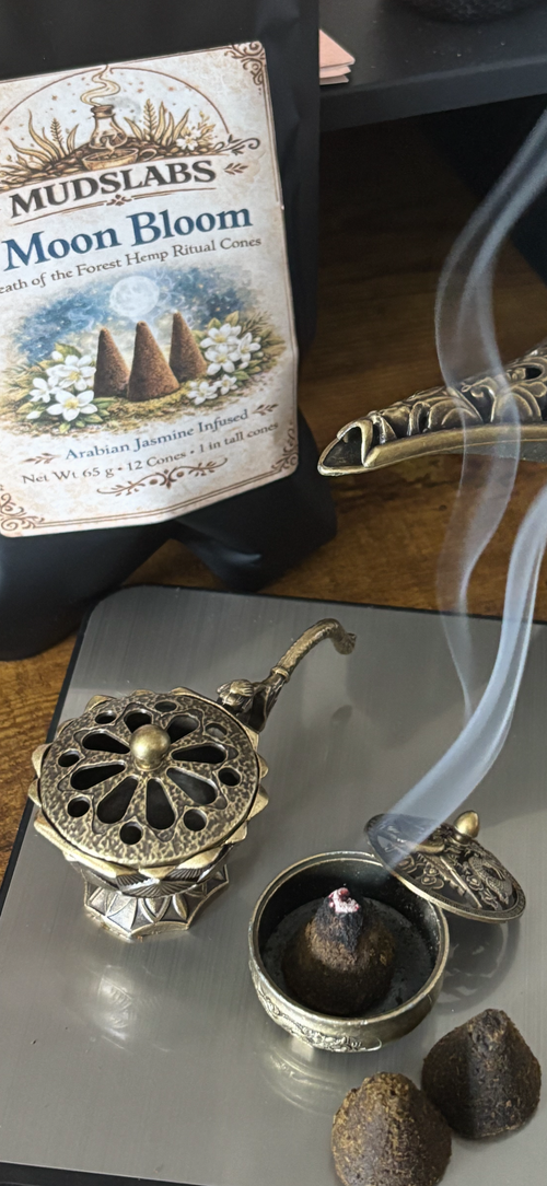 MUDSlabs Breath Of The Forest Moon Bloom - Arabian Jasmine Hemp Ritual Cones