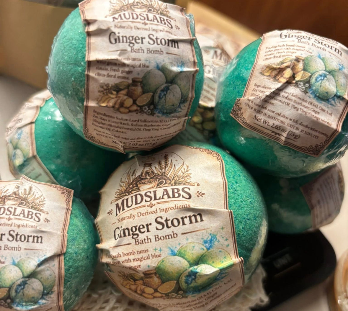 Mudslabs Ginger Storm Bath Bomb