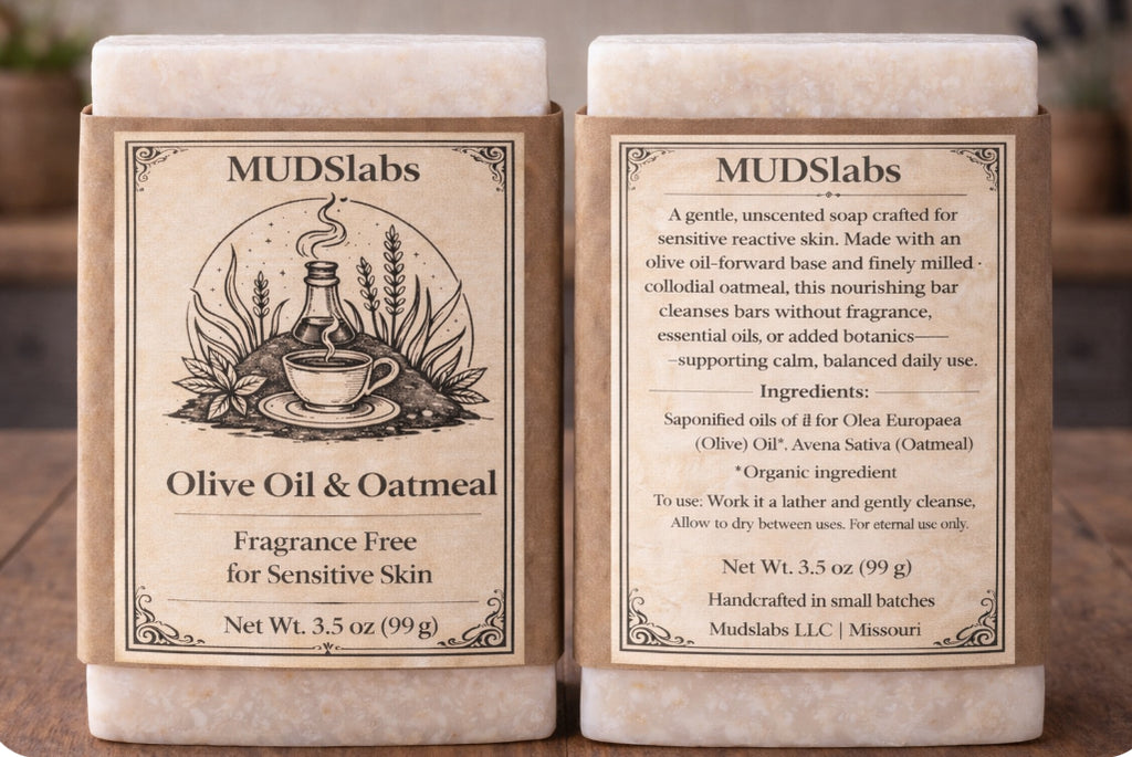MUDSlabs Olive Oil & Oatmeal Soap